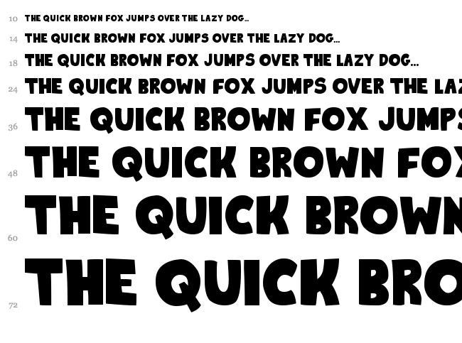 King Of The Hill font waterfall